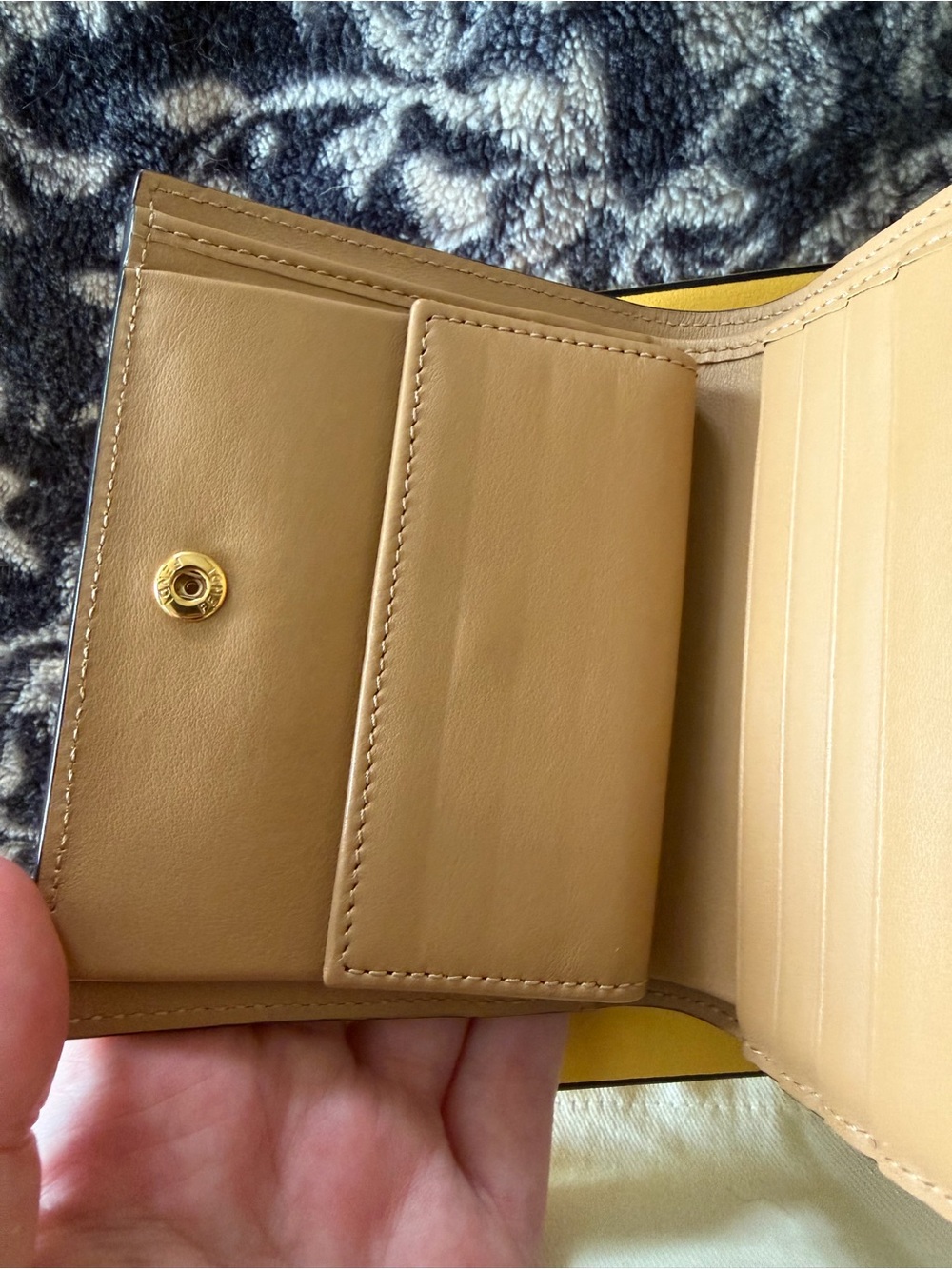 FENDI Pink Leather Mini Wallet with Gold Hardware - Picture 5 of 8